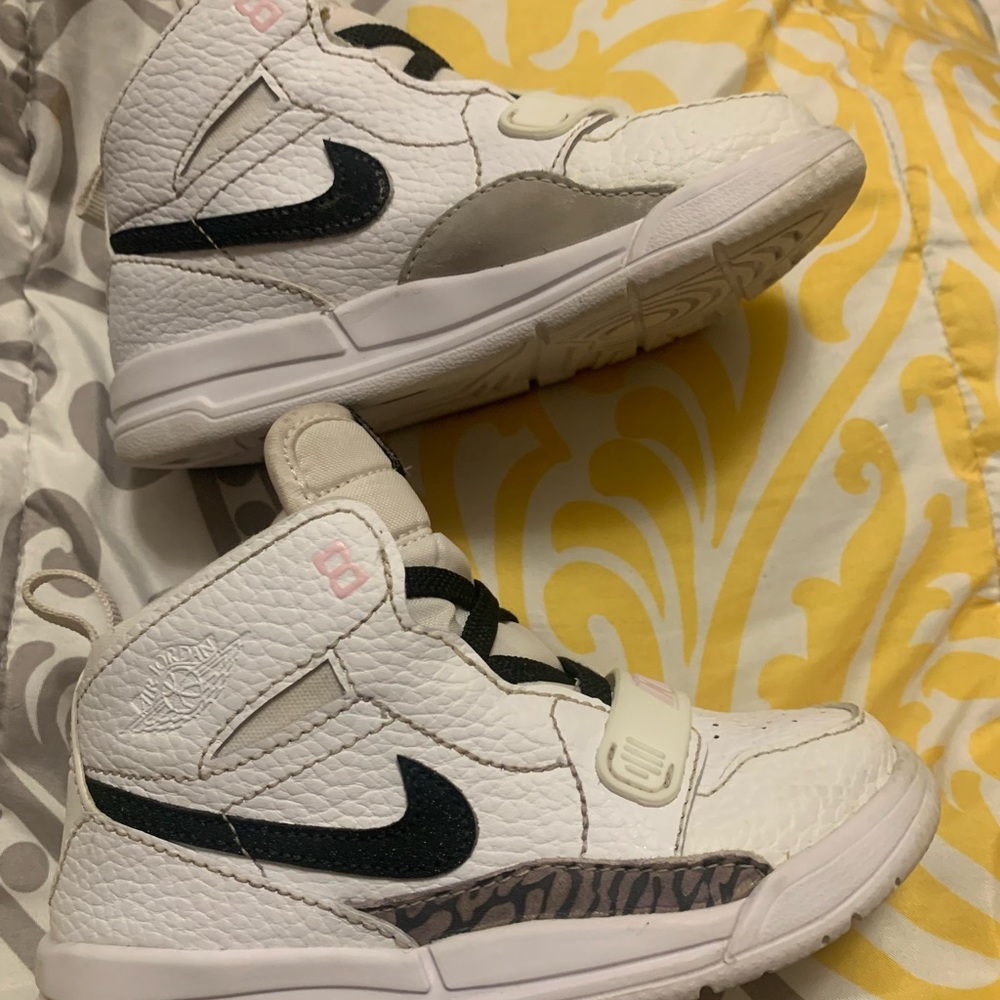 Girl Air Jordan with glitter sparkle